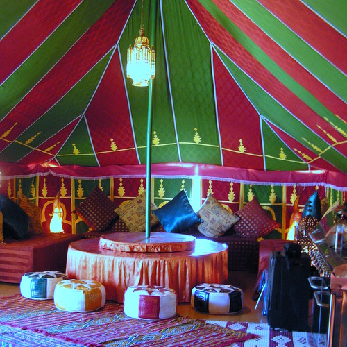 Moroccan tent for a completely chill out afternoon, evening with Hen Weekend Marbella