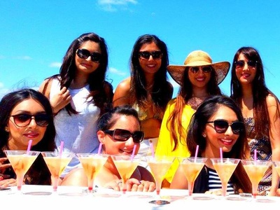 Enjoy a cocktail in Marbella with your hen party catamaran.