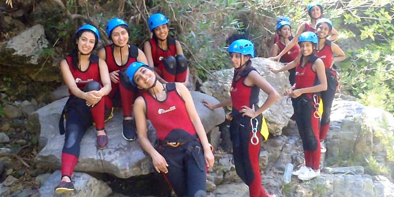 Marbella in Spain is a great place to go canyoning